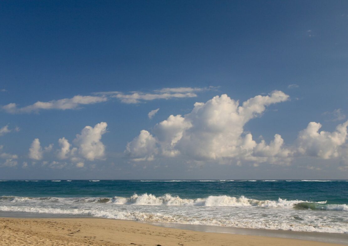 Playa Cabarete Beach in the north coast of Dominican republic 