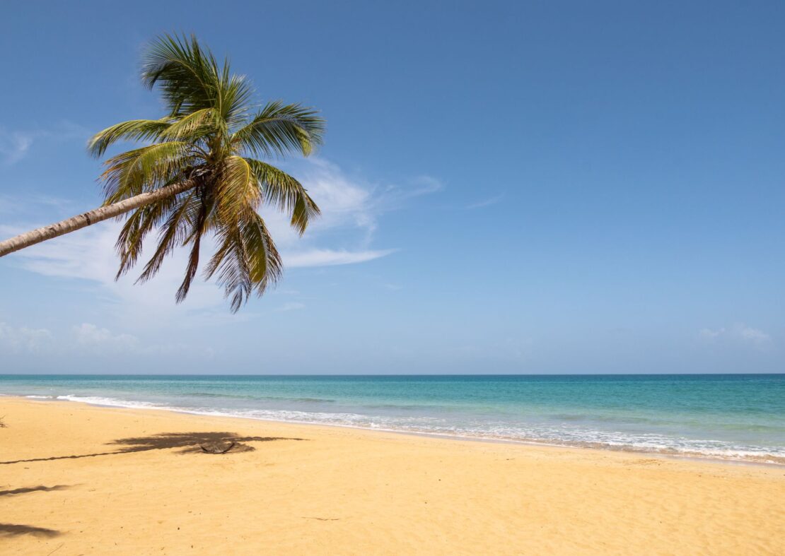 vibrant beach of Coson Beach in the Dominican republic 