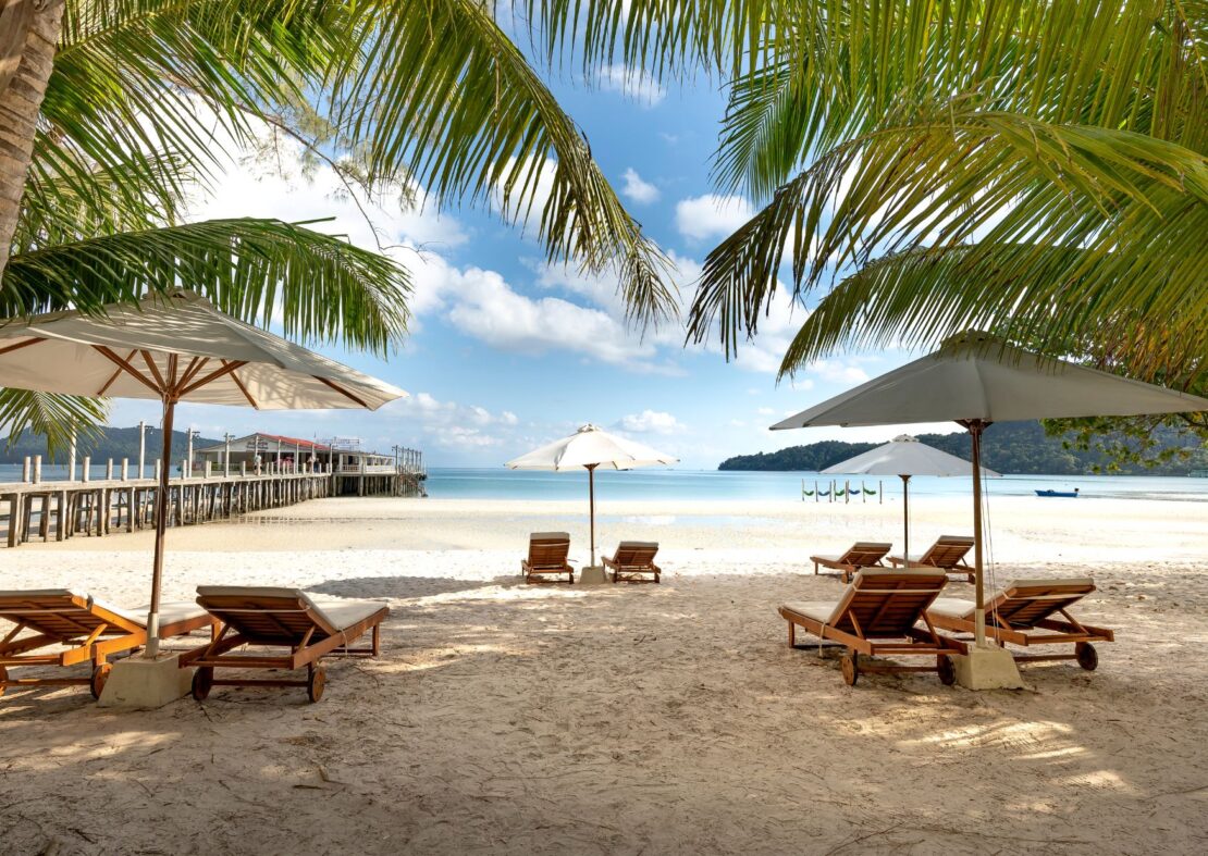 white sandy beach of Playa Macao Beach in the Dominican republic 
