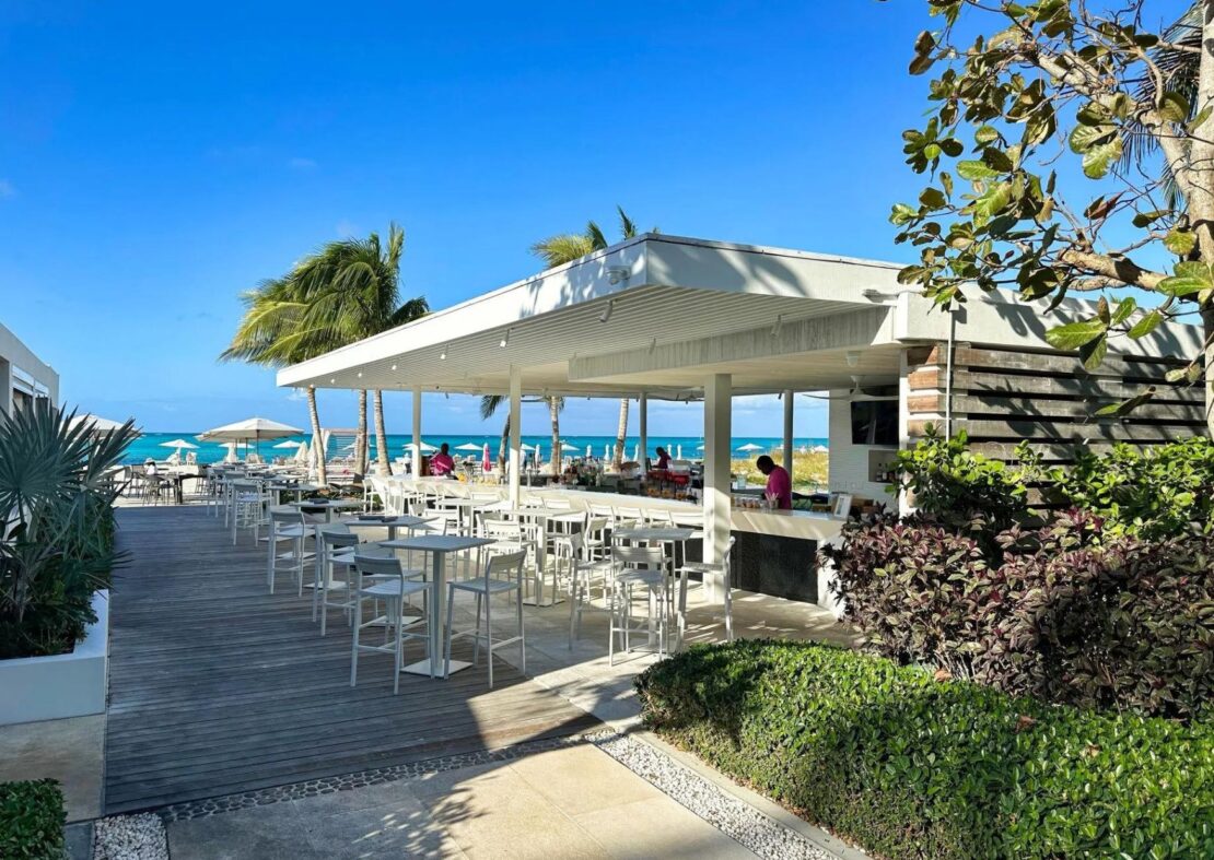 BLUE WATER BISTRO beachfront restaurant 