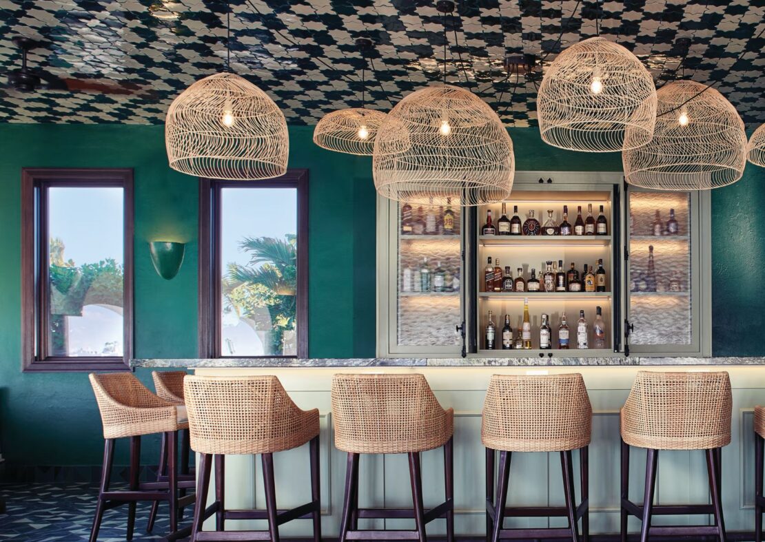 Inside Pimms restaurant in Anguilla 