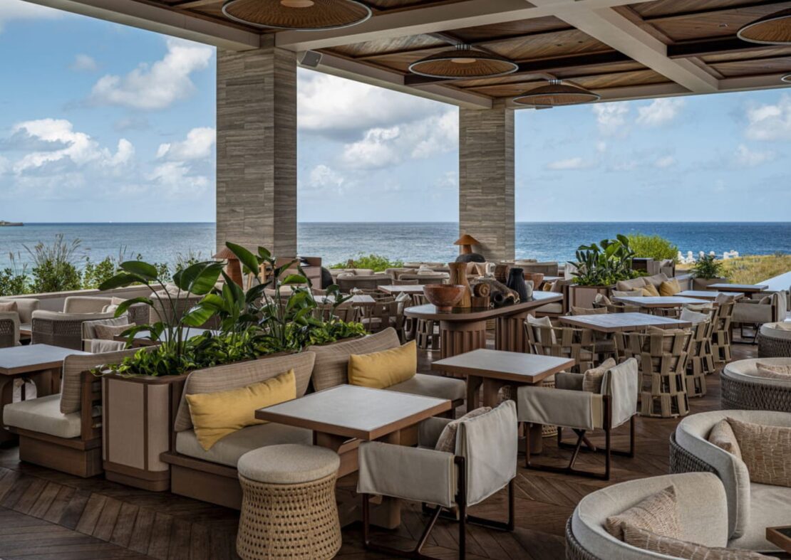 outdoor settings at Sunset Lounge in Anguilla 