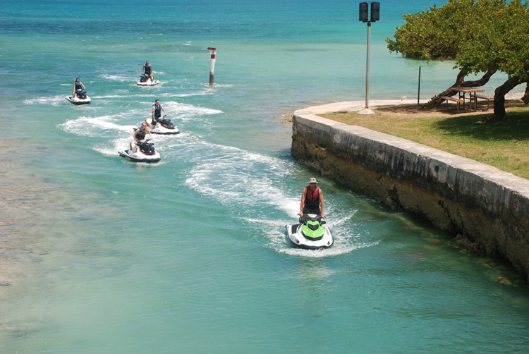 Jet skis on Bermuda