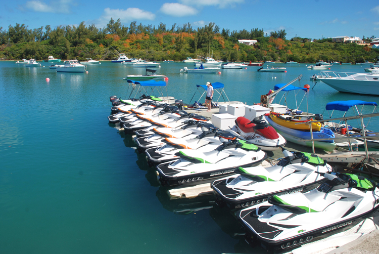 Jet skis on Bermuda